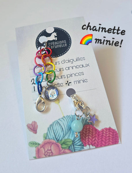 Chainette MINIE alpaga 🦙 LA chainette 🌈 Arc-en-ciel Originale!