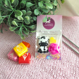 'tite vache 🌸💛🐄 Stoppeurs d'aiguilles 3 pièces