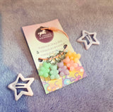 Les jujubes pastels sur pinces