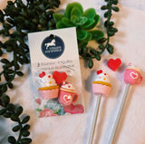 Mignon trio sucré! ☕️🩷🧁 Stoppeurs d'aiguilles 3 pièces