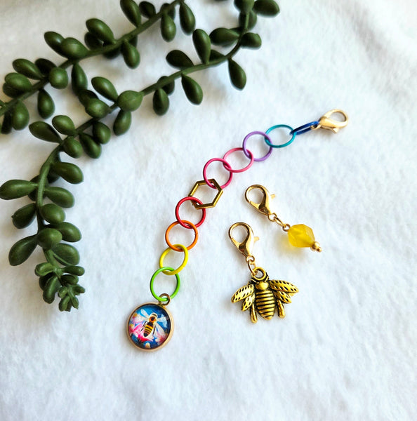 Chainette Reine des abeilles - LA chainette 🌈 Arc-en-ciel Originale!