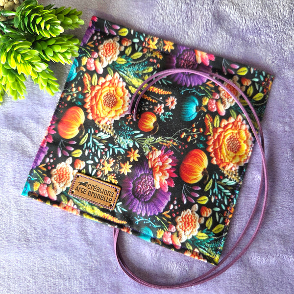 Citrouilles colorées 🎃🩵 Pochette à marqueurs Originale!