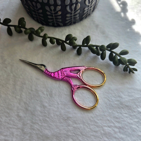 La grue rose gold 💖 ciseaux