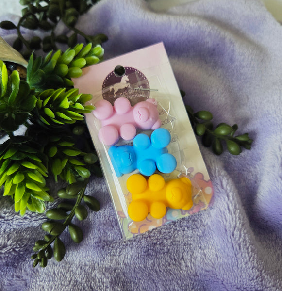Les jujubes! 🩷🩵💛 Stoppeurs d'aiguilles 3 pièces
