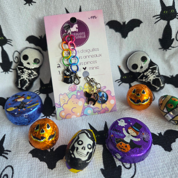 Spookat! 🐈‍⬛ Chainette MINIE 🌈  Arc-en-ciel Originale!
