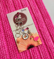 Flamingo knitting chain